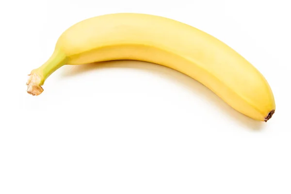 Banaan Geïsoleerd Witte Achtergrond Gezonde Voeding Fruit — Stockfoto