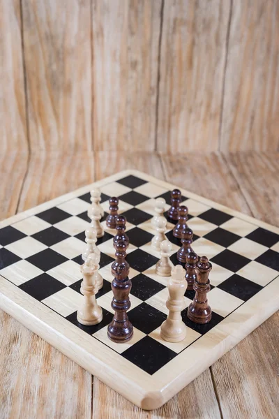 체스판 및 인물 — 스톡 사진