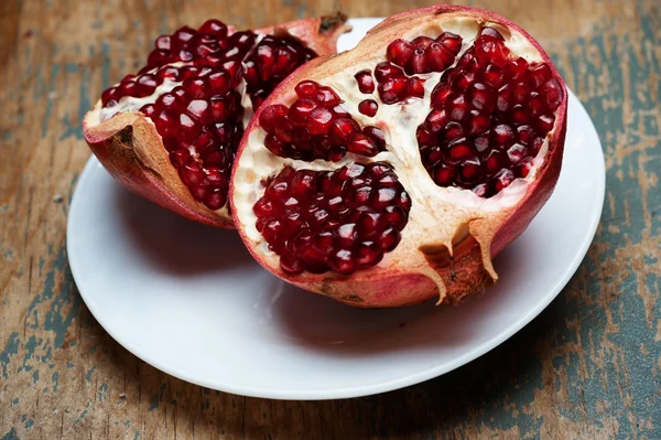 Fruto de romã macro — Fotografia de Stock