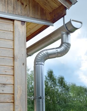 yağmur suyu boşaltma için metal borular