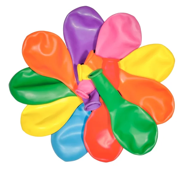 Balon dalam jumlah besar dalam bentuk bunga dalam bentuk besar — Stok Foto