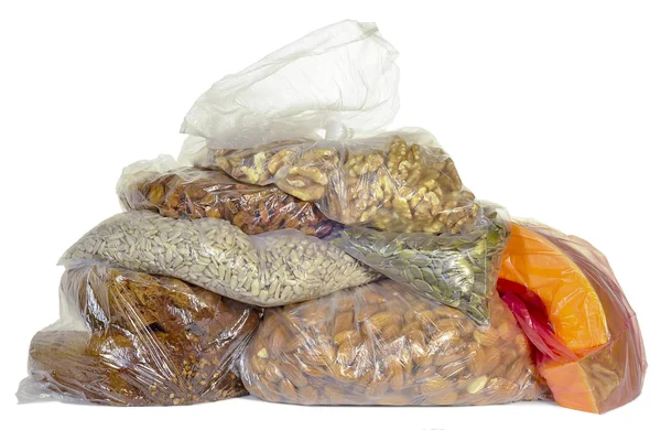 Products are Packed in plastic bags — Stock Photo, Image