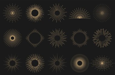 Koyu arkaplanda güneş patlaması etkisi