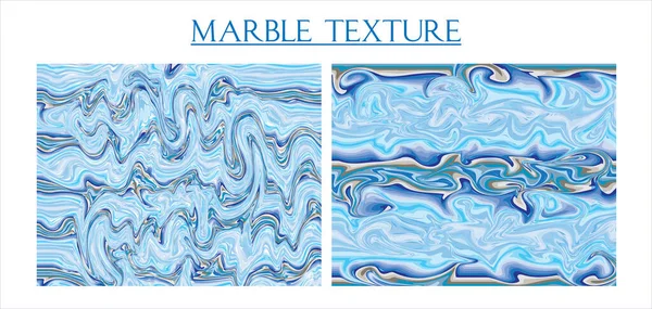 Texture Marbre Couleur Bleu Lot — Image vectorielle