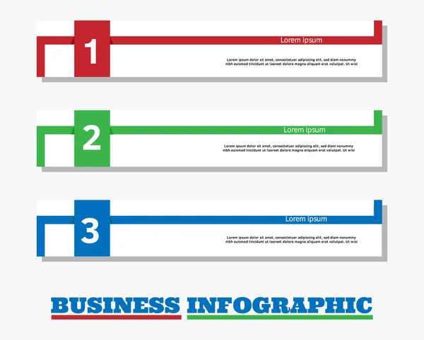 Proces Infographic Blauwe Groene Rode Kleur Voor Zakelijke Educatieve Voorinstelling — Stockvector