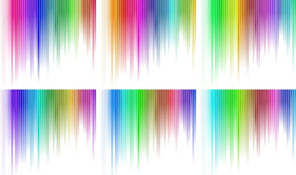 Bunte Vertikale Balken Für Die Grafische Darstellung Des Audio Spektrums — Stockvektor