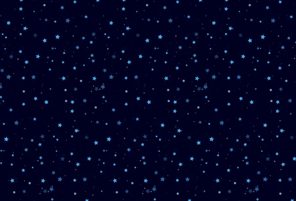 Bleu Étoile Cosmique Vecteur Motif Fond Écran — Image vectorielle