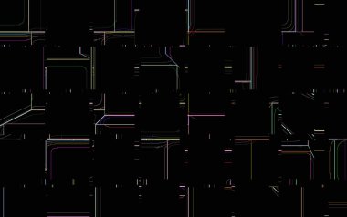 Blok çizgiler ve renkler