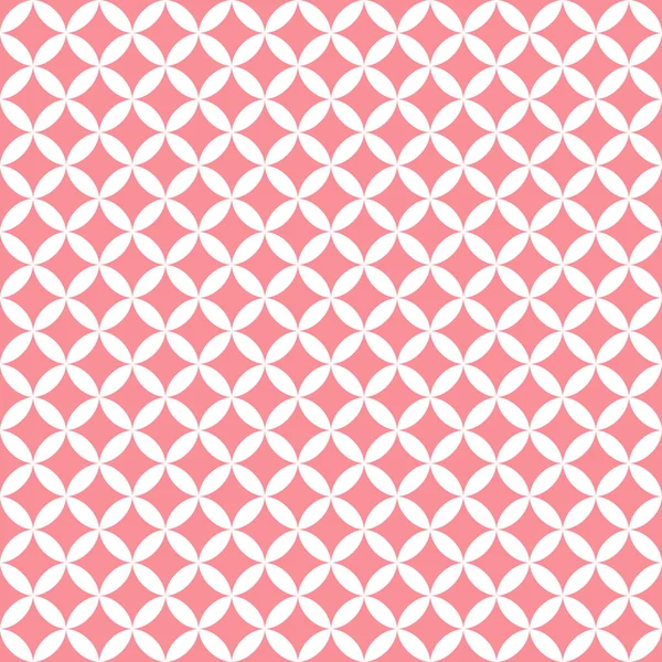 Vektorgeometrisches Muster Form Eines Weißen Gitters Auf Rosa Hintergrund Endlose — Stockfoto