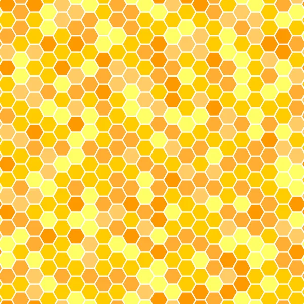 Vector Seamless Abstract Classic Geometric Pattern Form Bees Honeycomb Yellow — Stock Vector