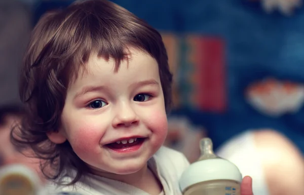 Portrait smiling child infant — Stock Photo, Image