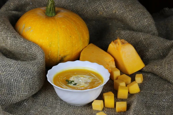 Calabaza sopa de cocina — Foto de Stock