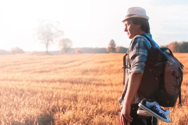 doğa sonbahar alan buğday erkekte
