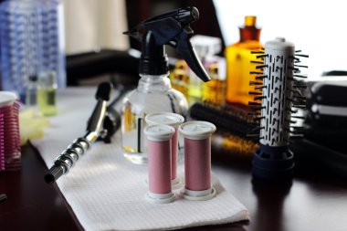 Araçlar Kuaför tarak makas