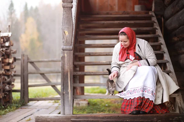 Begreppet Forntida Traditioner Slaviskt Karneval Riter Danser Spådomar Europeiska Slavernas — Stockfoto