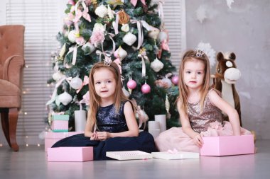 Mutlu kız kardeşler evde buluşur ve Noel 'i birlikte kutlarlar. Noel Ailesi ve çocuklar Noel hediyelerini açar. Noel Ağacı.