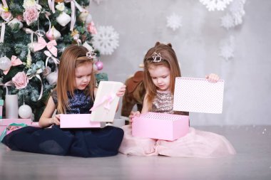 Mutlu kız kardeşler evde buluşur ve Noel 'i birlikte kutlarlar. Noel Ailesi ve çocuklar Noel hediyelerini açar. Noel Ağacı.