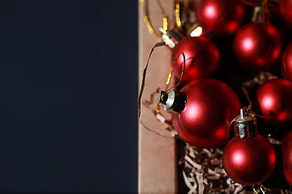 Décoration Noël Pour Sapin Noël Des Petites Boules Décorent Sapin — Photo