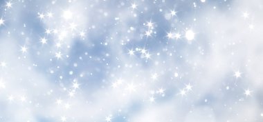 mavi kar yağışı bokeh arkaplan, soyut kar tanesi arkaplan bulanık soyut blu