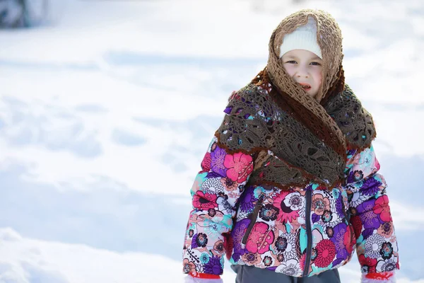 Traditional Russian Holiday Early Spring Seeing Winter Mardi Gras Family — Stock Photo, Image