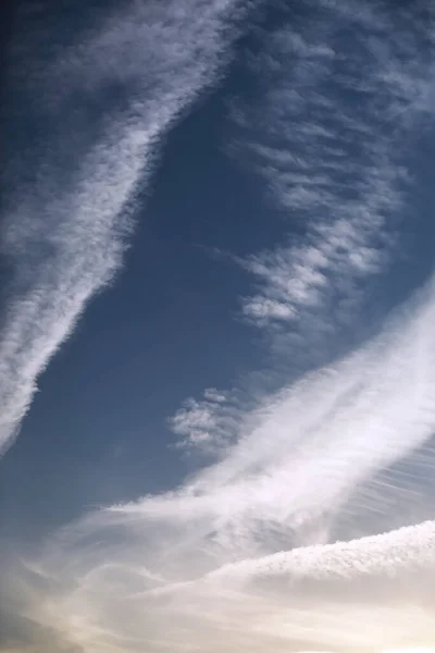 Cielo Azul Con Nubes Hermoso Por Naturaleza Cielo Azul Con — Foto de Stock