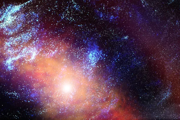 Fotografia Astronomica Dell Universo Una Galassia Lontana Con Nebulose Stelle — Foto Stock