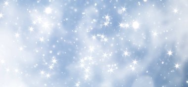 mavi kar yağışı bokeh arkaplan, soyut kar tanesi arkaplan bulanık soyut blu