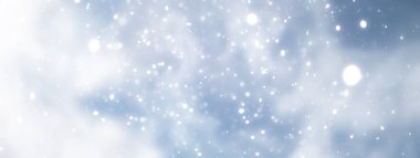 mavi kar yağışı bokeh arkaplan, soyut kar tanesi arkaplan bulanık soyut blu