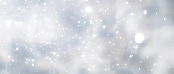 Blauer Schneefall Bokeh Hintergrund Abstrakte Schneeflocke Hintergrund Verschwommen Abstrakte Blu — Stockfoto