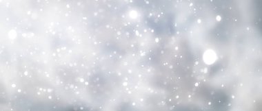mavi kar yağışı bokeh arkaplan, soyut kar tanesi arkaplan bulanık soyut blu