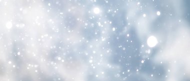 mavi kar yağışı bokeh arkaplan, soyut kar tanesi arkaplan bulanık soyut blu