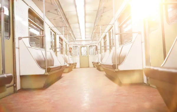 Subway Car Empty Seats Empty Subway Car — Stock Photo, Image