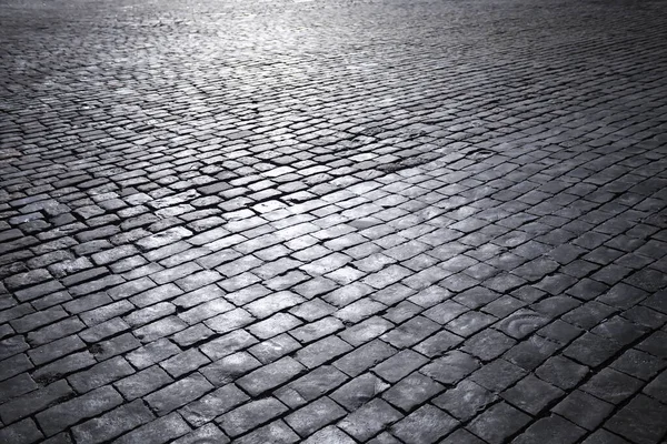 Pedra Pavimentação Cinza Passarela Para Pedestres Pavimento Perto Textura Vista — Fotografia de Stock
