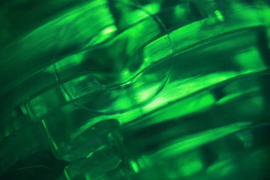 Konsept tasarım, soyut yeşil geometrik arkaplan, mimari cam yapı