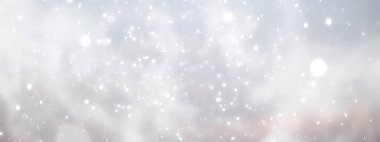 mavi kar yağışı bokeh arkaplan, soyut kar tanesi arkaplan bulanık soyut blu