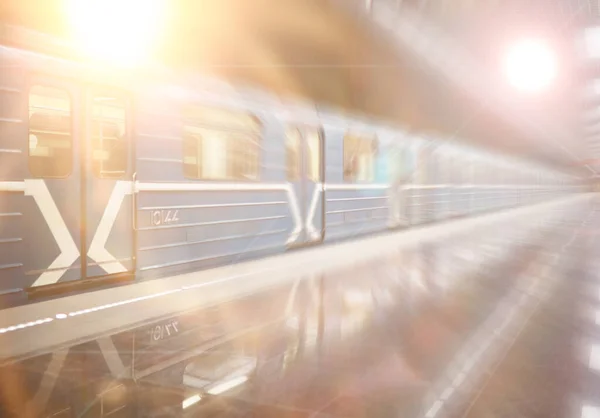 Bahn Wagen Mit Leeren Sitzen Leerer Bahn Wagen — Stockfoto