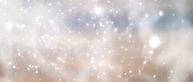 mavi kar yağışı bokeh arkaplan, soyut kar tanesi arkaplan bulanık soyut blu