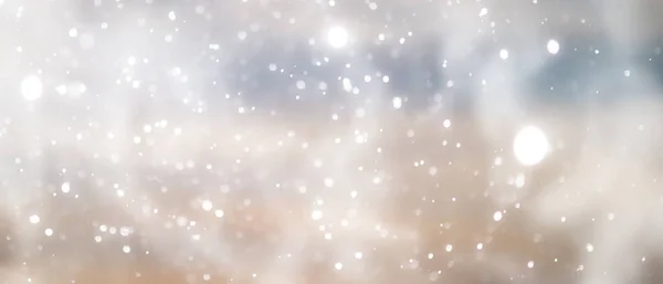 Blauer Schneefall Bokeh Hintergrund Abstrakte Schneeflocke Hintergrund Verschwommen Abstrakte Blu — Stockfoto