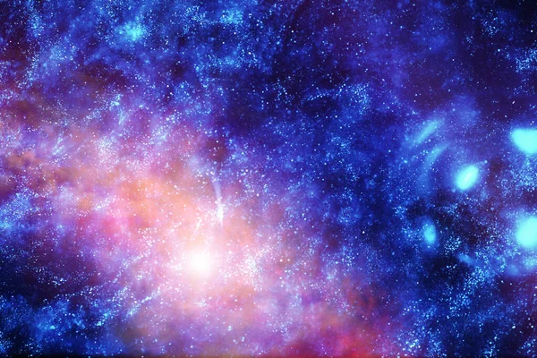 Fotografia Astronomica Dell Universo Una Galassia Lontana Con Nebulose Stelle — Foto Stock