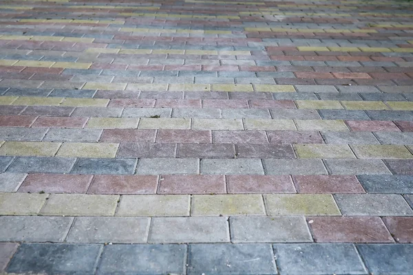 Gri kaldırım taşı, yaya geçidi, kaldırıma yakın kaldırım, dokusu, üst görünümü. Çimento tuğla kare taş zemin. Beton döşeme levhaları. Paving levhaları