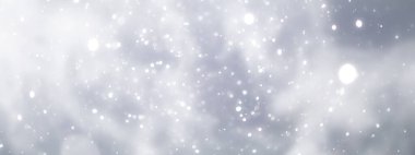 mavi kar yağışı bokeh arkaplan, soyut kar tanesi arkaplan bulanık soyut blu