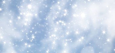 mavi kar yağışı bokeh arkaplan, soyut kar tanesi arkaplan bulanık soyut blu