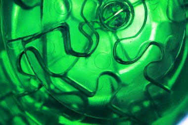 Konsept tasarım, soyut yeşil geometrik arkaplan, mimari cam yapı