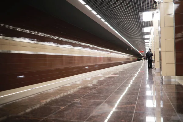 Voiture Métro Avec Sièges Vides Voiture Métro Vide — Photo