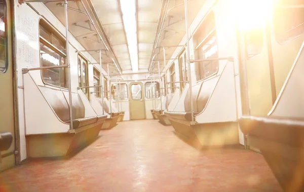 Subway Car Empty Seats Empty Subway Car — Stock Photo, Image