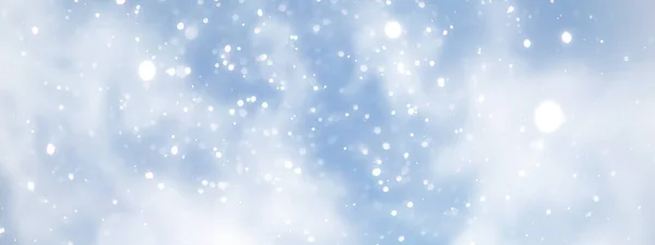 Niebieski Śnieg Bokeh Tło Abstrakcyjny Płatek Śniegu Tło Rozmazane Abstrakcyjny — Zdjęcie stockowe