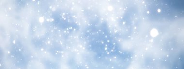 mavi kar yağışı bokeh arkaplan, soyut kar tanesi arkaplan bulanık soyut blu