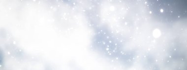 mavi kar yağışı bokeh arkaplan, soyut kar tanesi arkaplan bulanık soyut blu