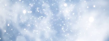 mavi kar yağışı bokeh arkaplan, soyut kar tanesi arkaplan bulanık soyut blu