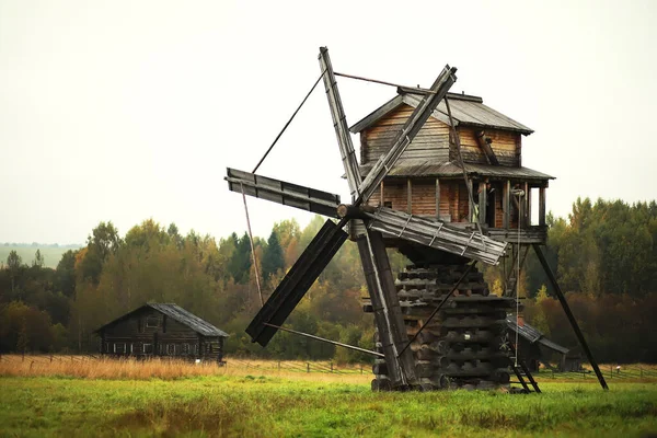 Old Historical Orthodox Museum Amazing Unique Rural Landscape North Country — Stock Photo, Image